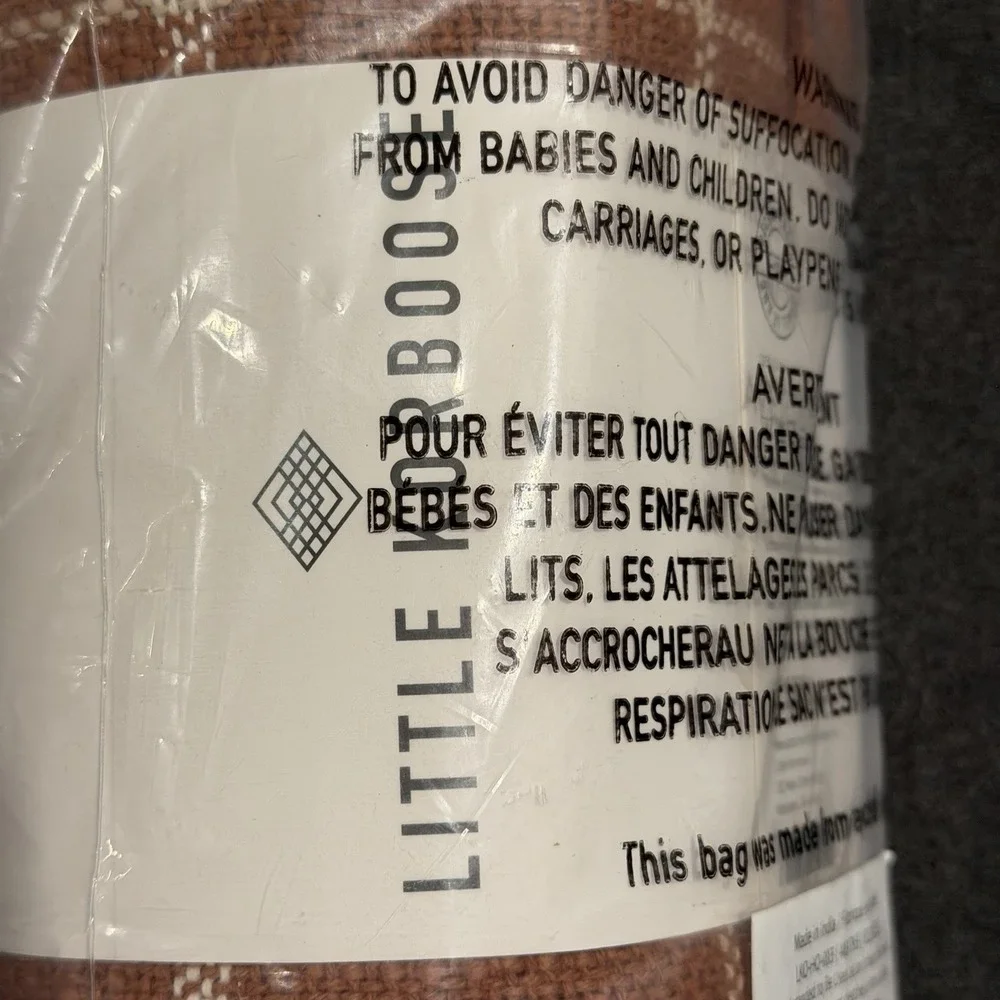 Little Korboose‎ by April Nemeth Woven Cotton Throw Blanket 50x60 FabFitFun
